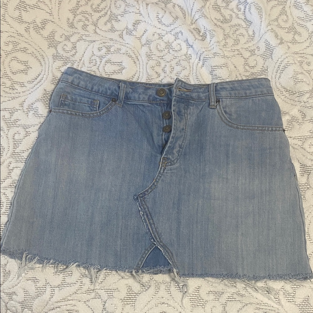 Forever 21 Light Blue Denim Mini Skirt